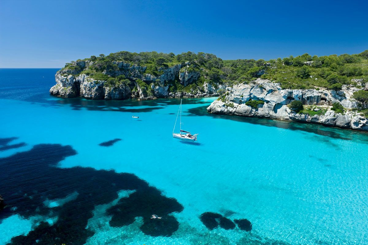 Mediterranean coastline in Spain